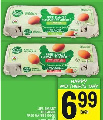 Food Basics Life smart organic free range eggs offer