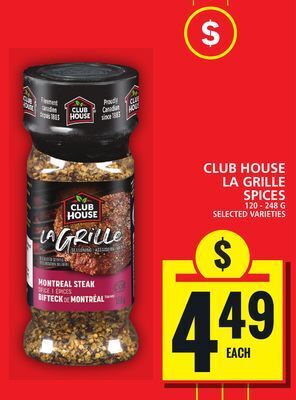 Food Basics Club house la grille spices offer