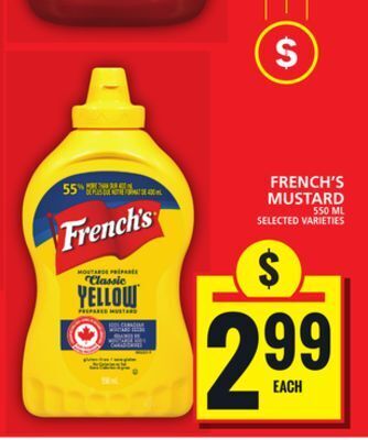 Food Basics French's mustard offer