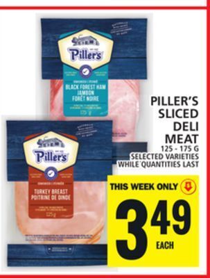 Food Basics Piller's sliced deli meat offer