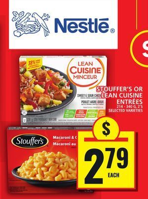 Food Basics Stouffer's or lean cuisine entrées offer