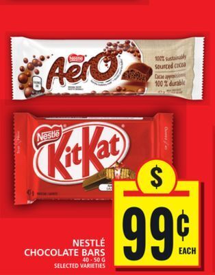 Food Basics Nestlé chocolate bars offer