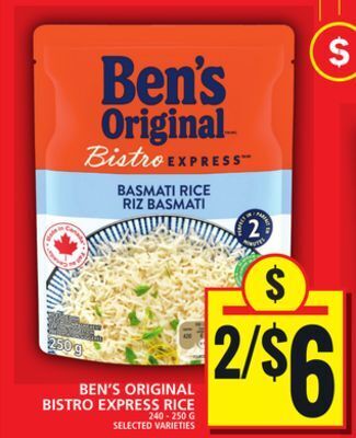 Food Basics Ben's original bistro express rice offer