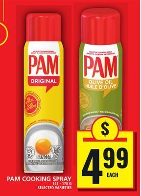 Food Basics Pam cooking spray offer