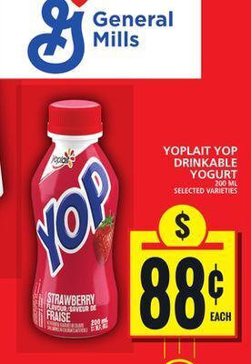 Food Basics Yoplait yop drinkable yogurt offer