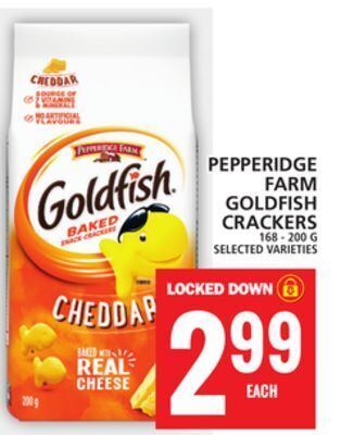 Food Basics Pepperidge farm goldfish crackers offer