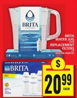 Food Basics Brita water jug or replacement filters offer
