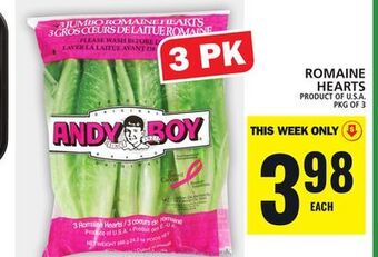 Food Basics Romaine hearts offer