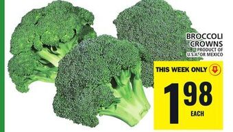 Food Basics Broccoli crowns offer