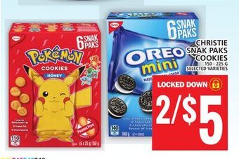 Food Basics Christie snak paks cookies offer