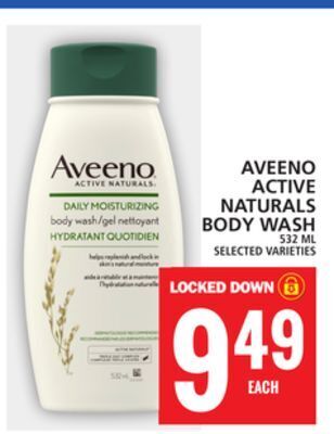 Food Basics Aveeno active naturals body wash offer