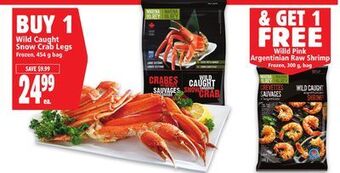 Metro Wild caught snow crab legs offer