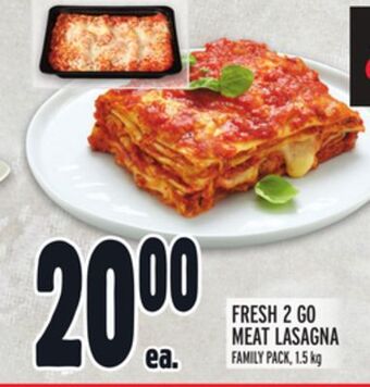 Metro Fresh 2 go meat lasagna offer