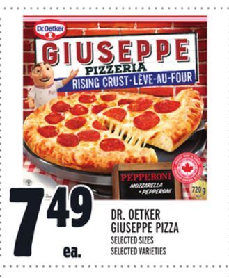 Metro Dr. oetker giuseppe pizza offer