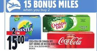 Metro Coca-cola or canada dry soft drinks or nestea iced tea offer