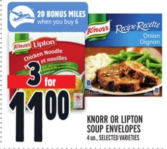Metro Knorr or lipton soup envelopes offer