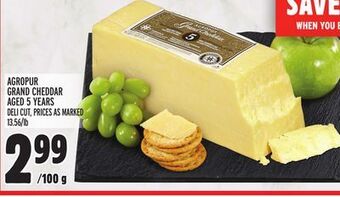 Metro Agropur grand cheddar aged 5 years offer