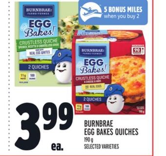 Metro Burnbrae egg bakes quiches offer
