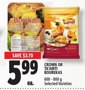 Metro Crown or ta'amti bourekas offer