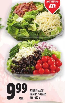 Metro Store made family salads offer