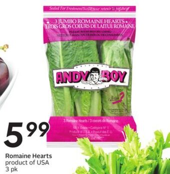 Sobeys Romaine hearts offer