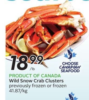 Sobeys Wild snow crab clusters offer