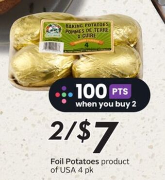 Sobeys Foil potatoes offer