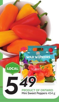Sobeys Mini sweet peppers offer
