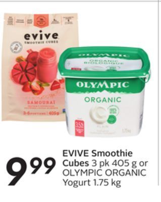 Sobeys Evive smoothie cubes offer