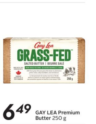 Sobeys Gay lea premium butter offer