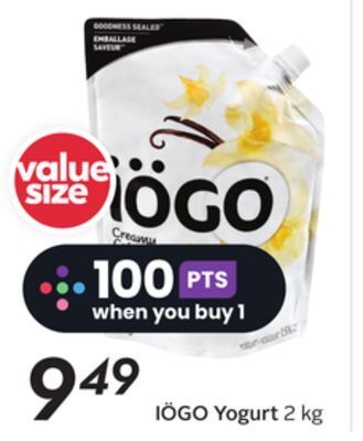 Sobeys Iögo yogurt offer