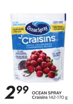 Sobeys Ocean spray craisins offer