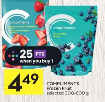 Foodland Compliments frozen fruit selected 300-600 g offer