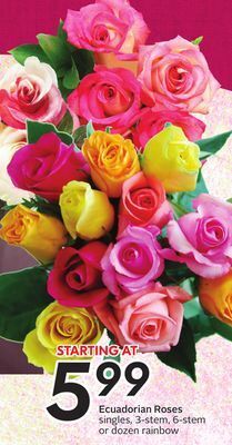 Sobeys Ecuadorian roses offer