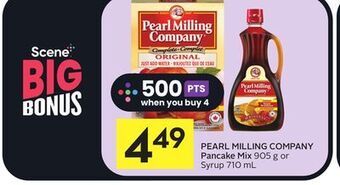 Foodland Pearl milling company pancake mix 905 g or syrup 710 ml offer
