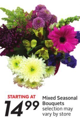 Sobeys Mixed seasonal bouquets offer