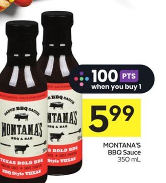 Foodland Montana's bbq sauce 350 ml offer