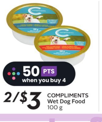 Sobeys Compliments wet dog food offer