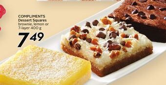 Sobeys Compliments dessert squares offer