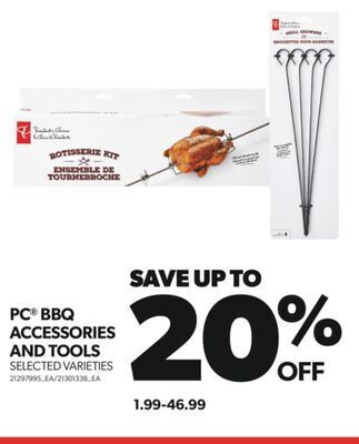 Real Canadian Superstore Pc® bbq accessories and tools offer