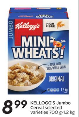 Sobeys Kellogg's jumbo cereal offer