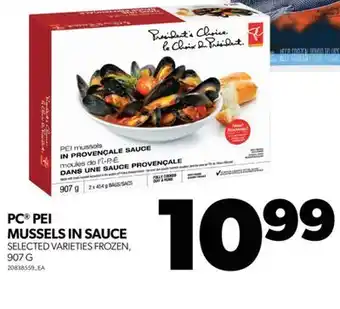 Real Canadian Superstore Pc® pei mussels in sauce, 907 g offer