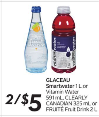 Sobeys Glaceau smartwater offer