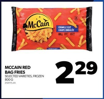 Real Canadian Superstore Mccain red bag fries, 800 g offer