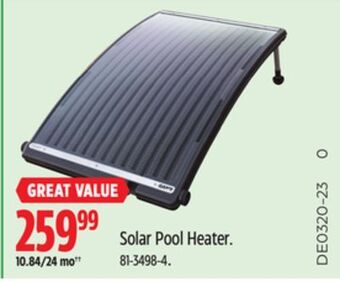 Canadian Tire Game solar pool heater offer