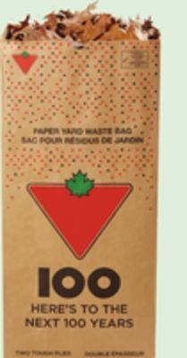 Canadian Tire Yard waste 2-ply paper bags, 20-pack offer