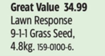 Canadian Tire Scotts lawn response 9-1-1 grass seed, 4.8kg offer