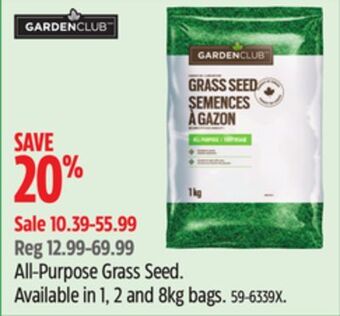 Canadian Tire Garden club all-purpose grass seed offer