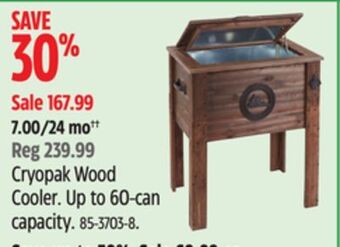 Canadian Tire Cryopak wood cooler offer