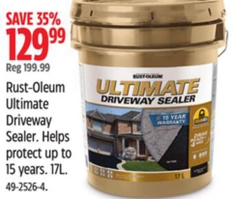Canadian Tire Rust-oleum ultimate driveway sealer offer